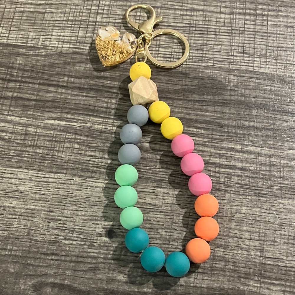 Colorful Beaded Keychain for Kids